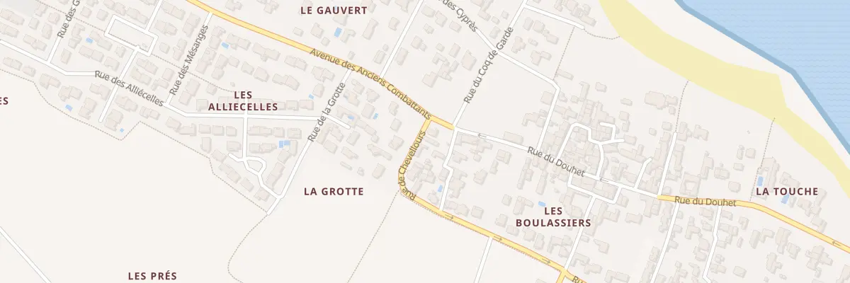 Plan du 1 Rue de Chevellours à La Brée-les-Bains