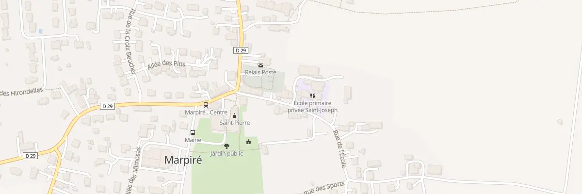 Plan du 7 Rue de l’Ecole à Marpiré