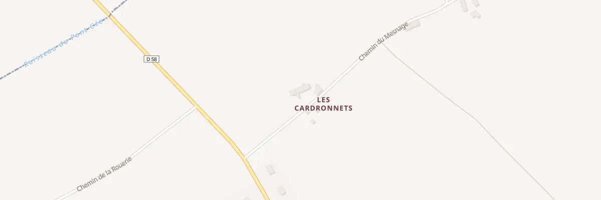 Plan du 6 Les Cardronnets à Roncey