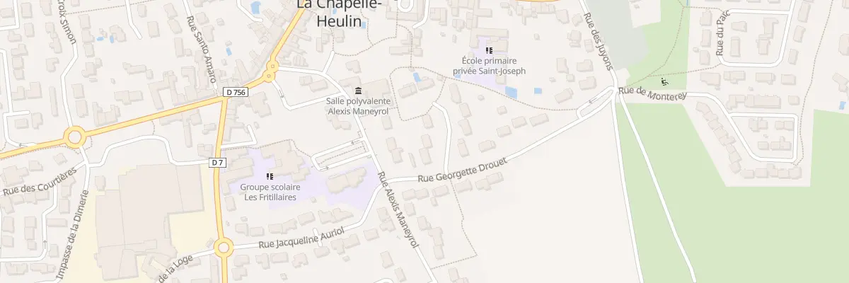 Plan du 3 Rue georgette drouet à La Chapelle-Heulin
