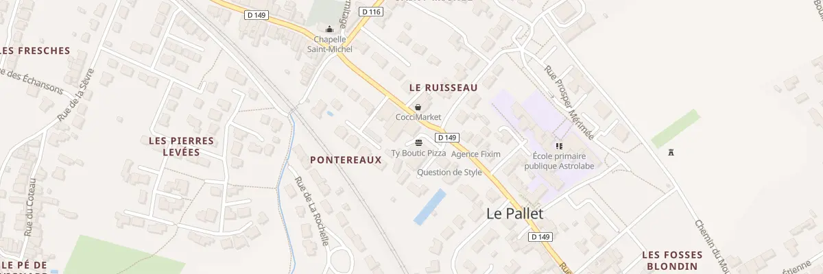 Plan du 37 Rue saint-vincent au Pallet