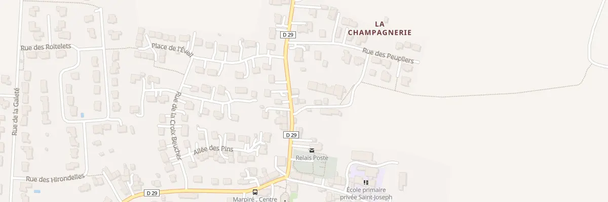 Plan du 1 Rue des Lavandières à Marpiré