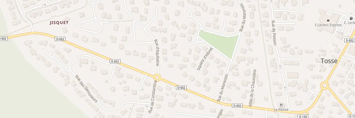 Plan du 5 Sq d’Orthe à Tosse