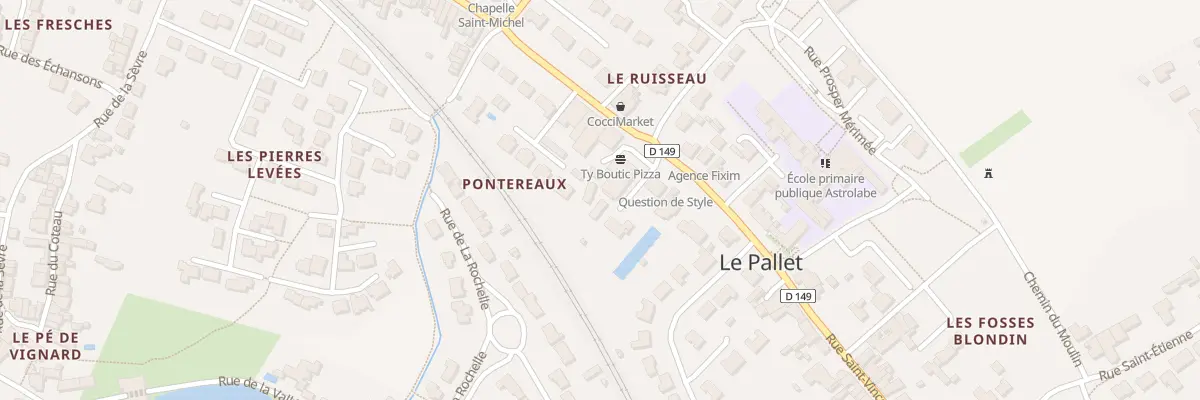 Plan du 35 Rue saint-vincent au Pallet