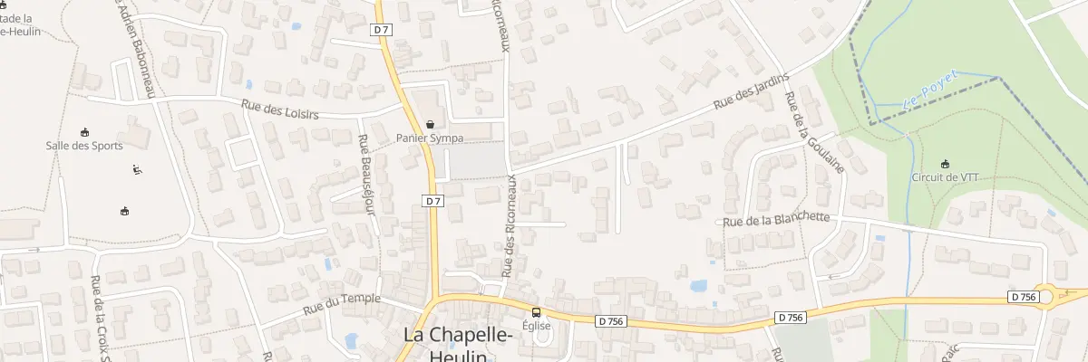 Plan du 2 Rue des jardins à La Chapelle-Heulin