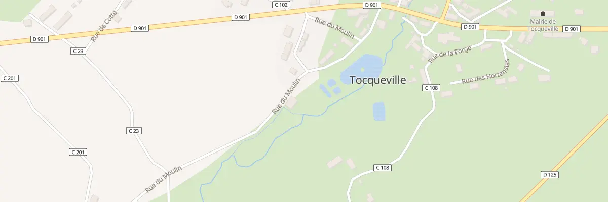 Plan du 5 Rue du Moulin à Tocqueville