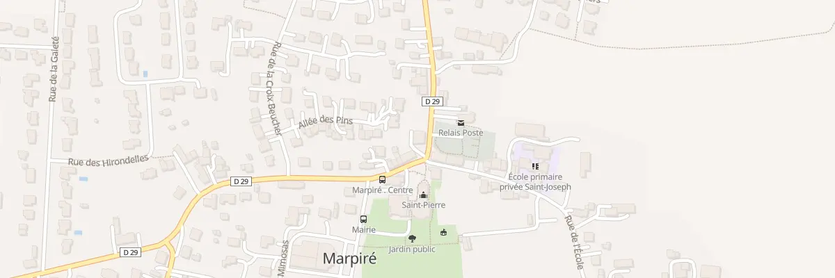 Plan du 1 Rue de l’Eglise à Marpiré