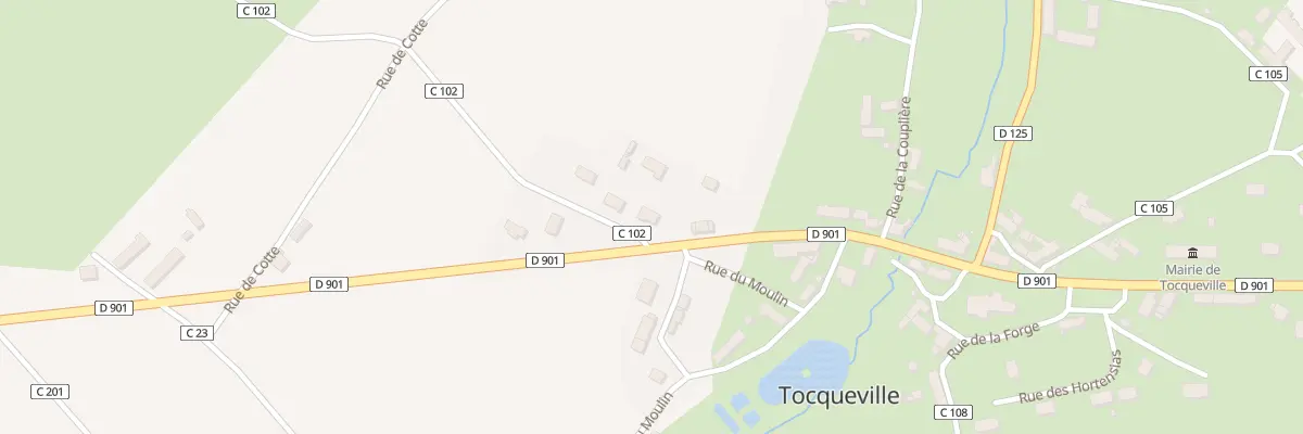 Plan du 2 Rue d’ Ozeville à Tocqueville