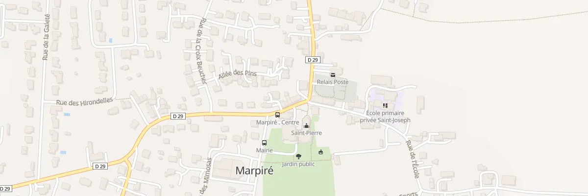 Plan du 2 Rue de la Mairie à Marpiré