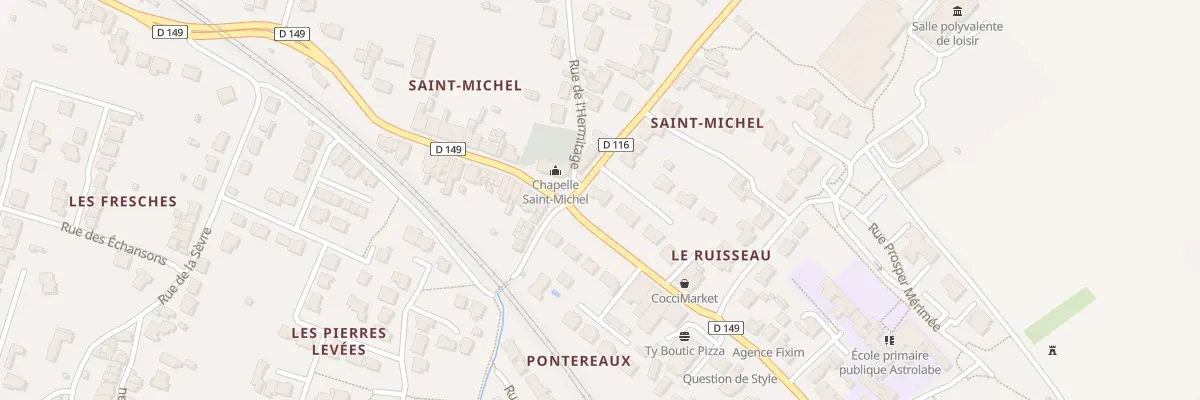 Plan du 46 Rue saint-vincent au Pallet