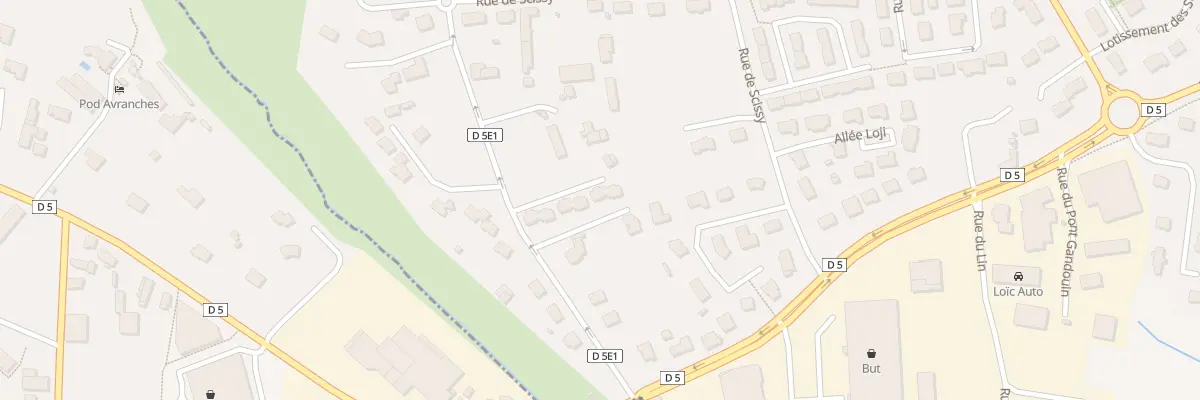 Plan du 28 Rue de l’Eglise à Saint-Senier-sous-Avranches