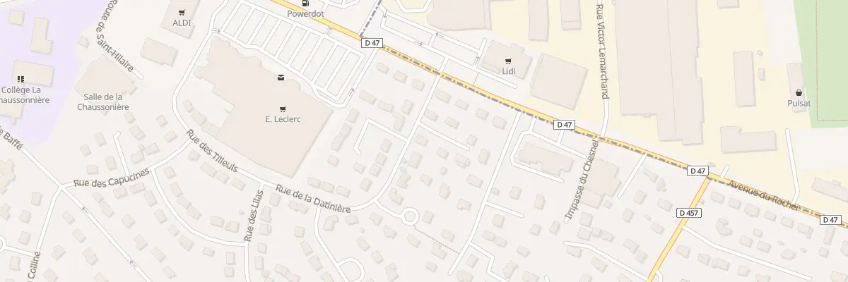 Plan du 1 Rue de la Datiniere - St Marti à Avranches