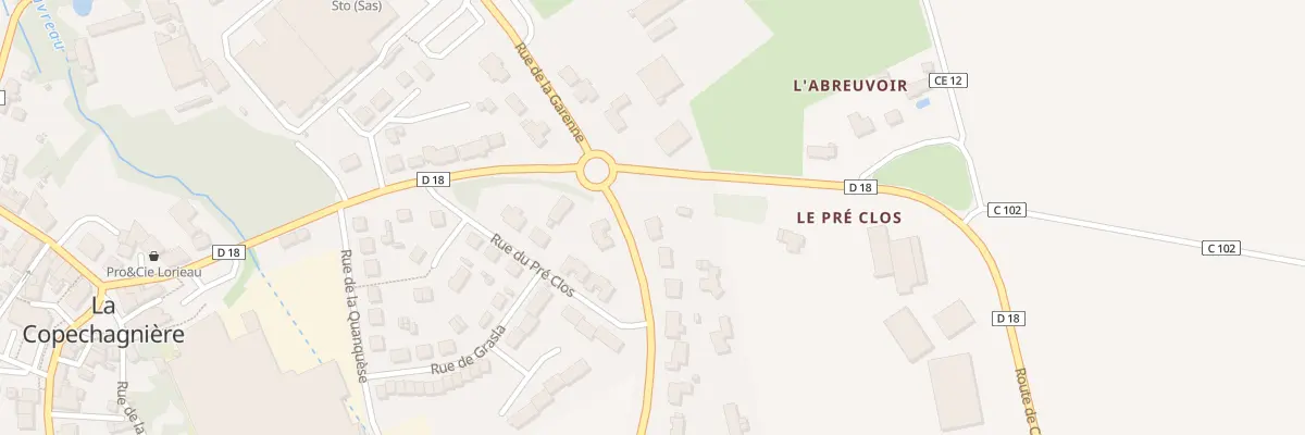 Plan du 1 Rue de charette à La Copechagnière