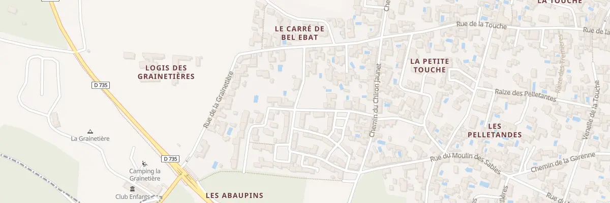 Plan de la Rue Raymond Poncet à La Flotte