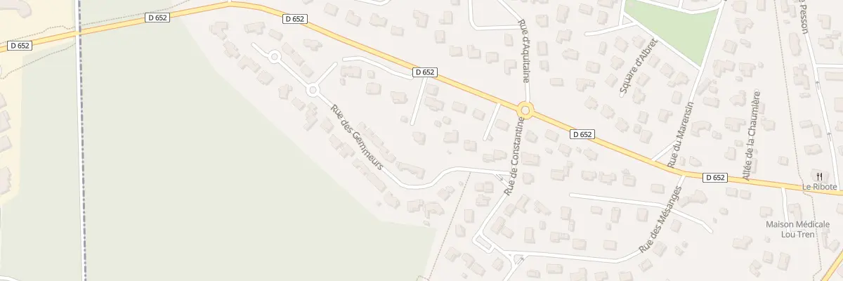 Plan du 5 All du Résinier à Tosse