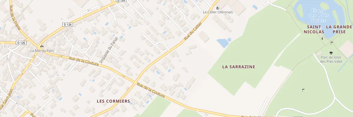 Plan du 595 Rue du Cellier à Saint-Georges-d’Oléron
