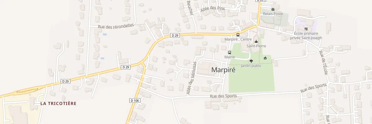Plan du 7 All des Mimosas à Marpiré
