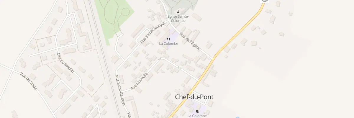 Plan du 16 Rue Nouvelle -Chef du Pont à Sainte-Mère-Église
