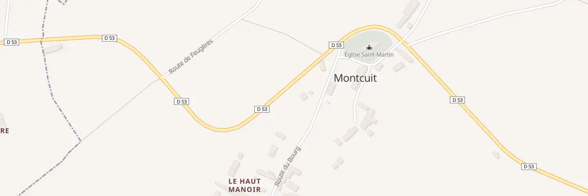 Plan du 4 Rte du Bourg à Montcuit