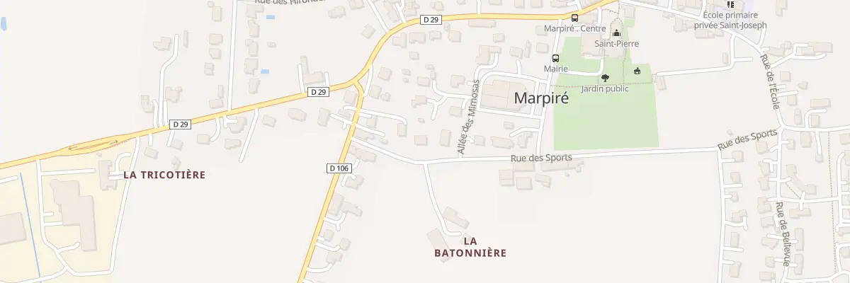 Plan du 14 Rue des Sports à Redon