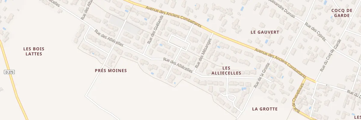 Plan du 39 Rue des Alliecelles à La Brée-les-Bains