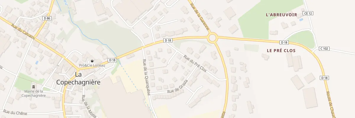 Plan du 4 Rue du pré clos à La Copechagnière