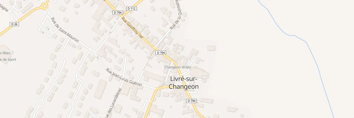 Plan du 2 Rue Geoffroy 1er à Livré-sur-Changeon