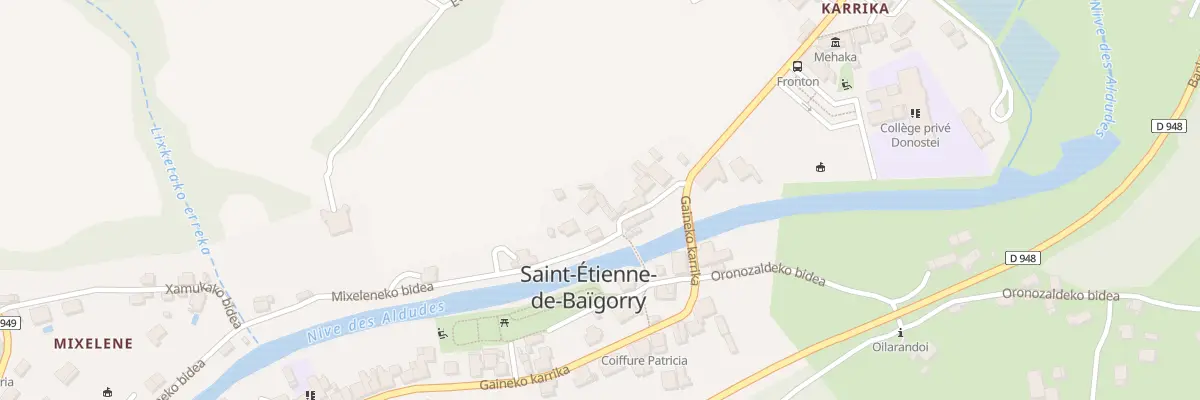 Plan du 64 Mixeleneko bidea à Saint-Étienne-de-Baïgorry