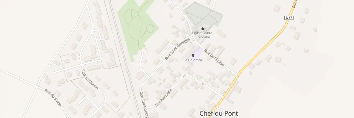 Plan du 16 Rue St Georges - Chef du Pont à Sainte-Mère-Église