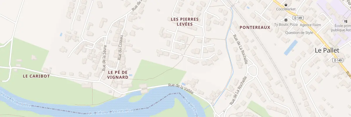Plan du 3 Rue de la Maine au Pallet