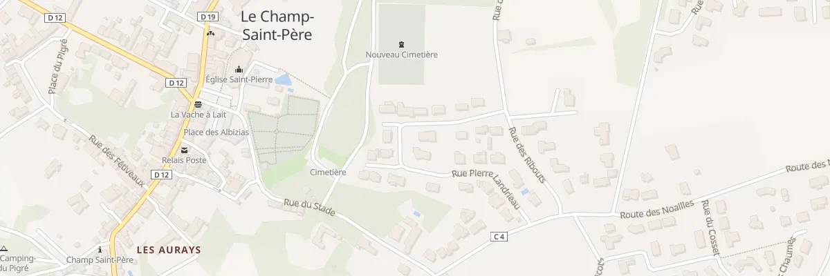 Plan du 22 Rue pierre landrieau au Champ-Saint-Père