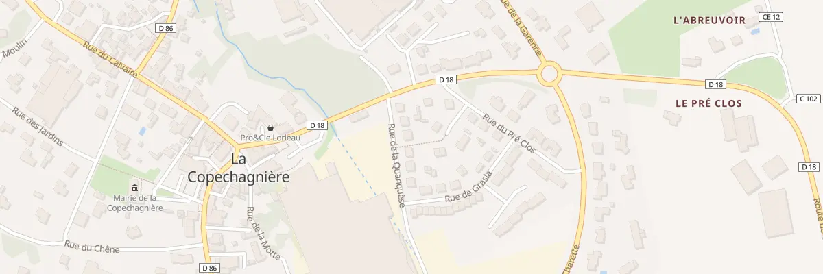 Plan du 5 Rue de la quanquese à La Copechagnière