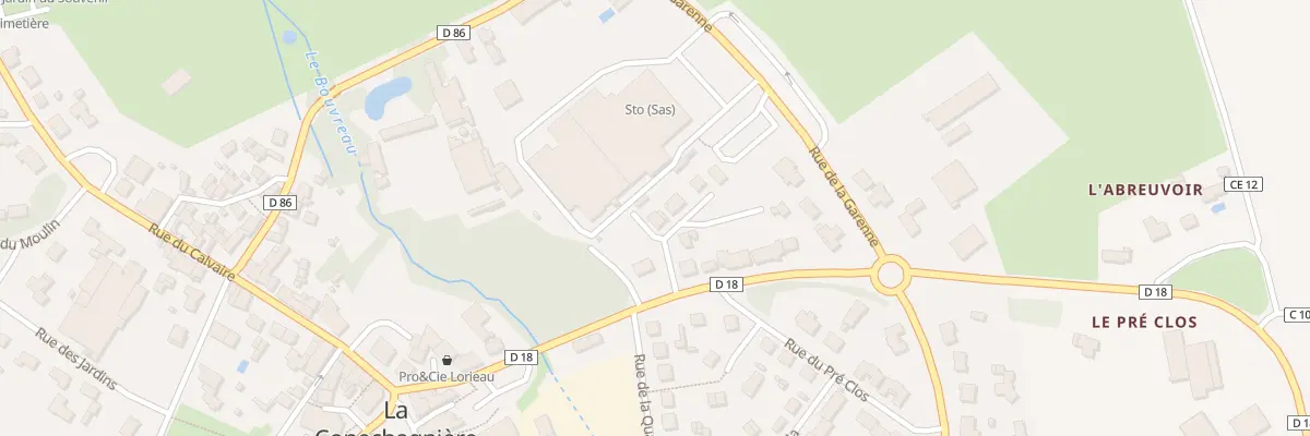 Plan du 1 Rue des anguilles à La Copechagnière