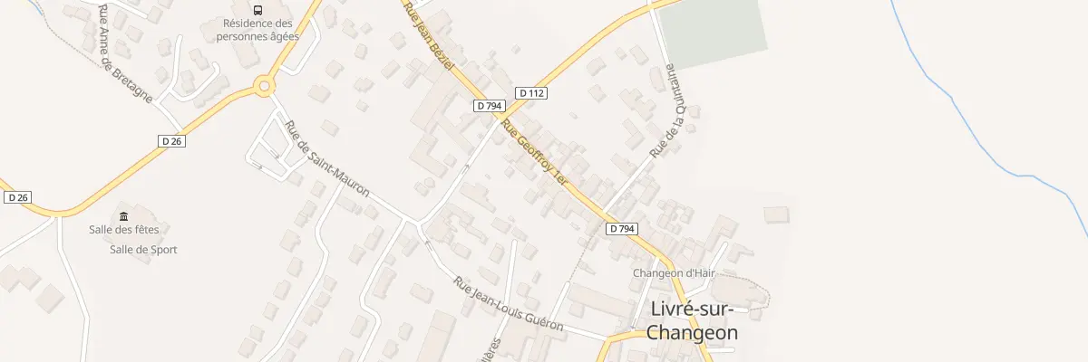 Plan du 25 Rue Geoffroy 1er à Livré-sur-Changeon