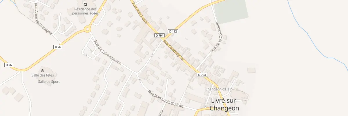 Plan du 29 Rue Geoffroy 1er à Livré-sur-Changeon