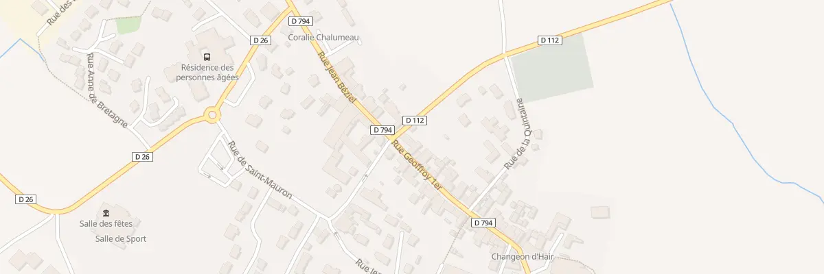 Plan du 38 Rue Geoffroy 1er à Livré-sur-Changeon