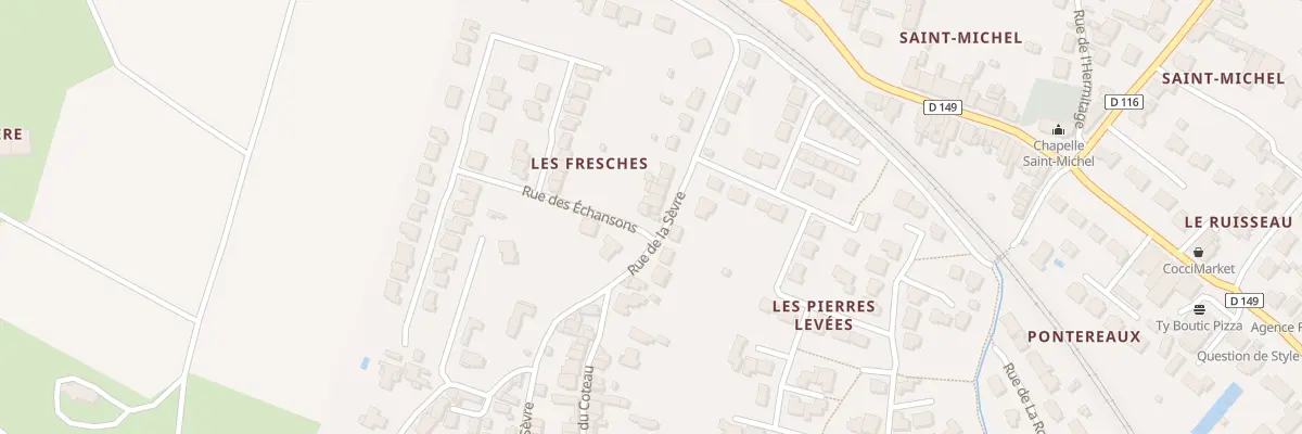Plan du 14 Rue de la sèvre au Pallet