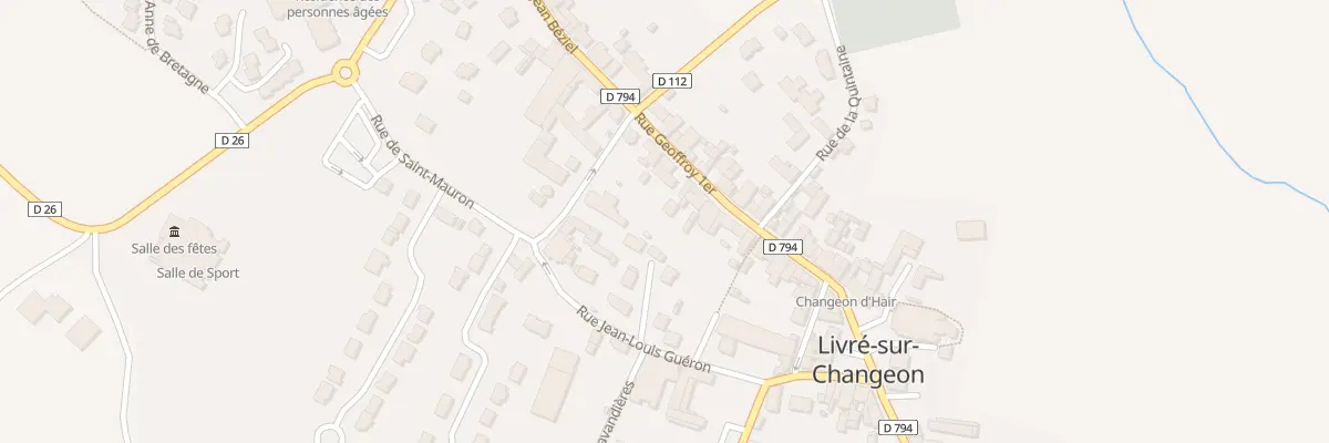 Plan du 27 Rue Geoffroy 1er à Livré-sur-Changeon