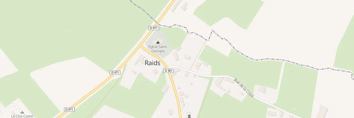 Plan du 5001 Le Bourg à Raids