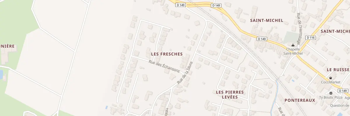 Plan du 12 Rue de la sèvre au Pallet