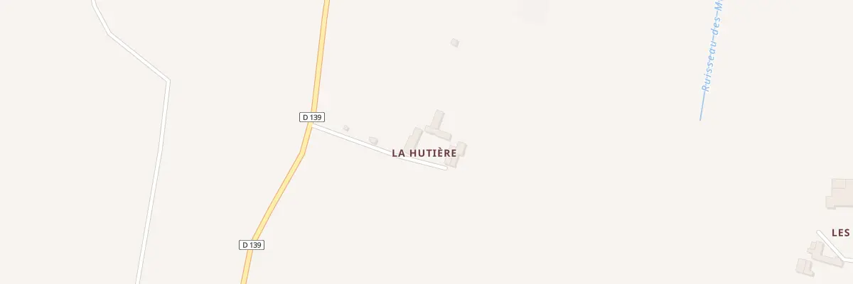 Plan du 1 La Hutiere à Saint-Martin-d’Aubigny