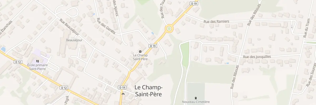 Plan du 28B Rue de l’hôtel de ville au Champ-Saint-Père