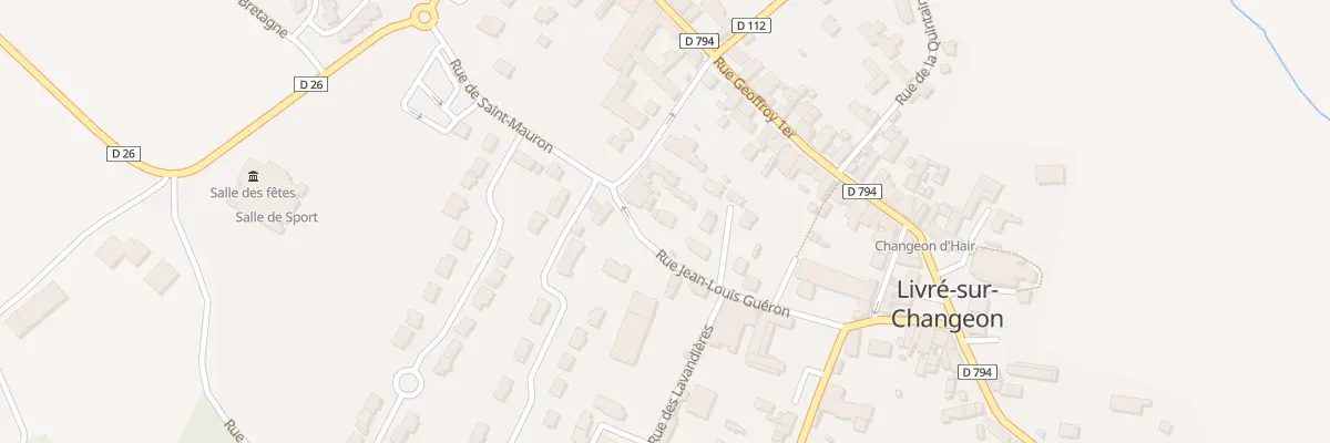 Plan du 12 Rue Jean-Louis Guérin à Livré-sur-Changeon