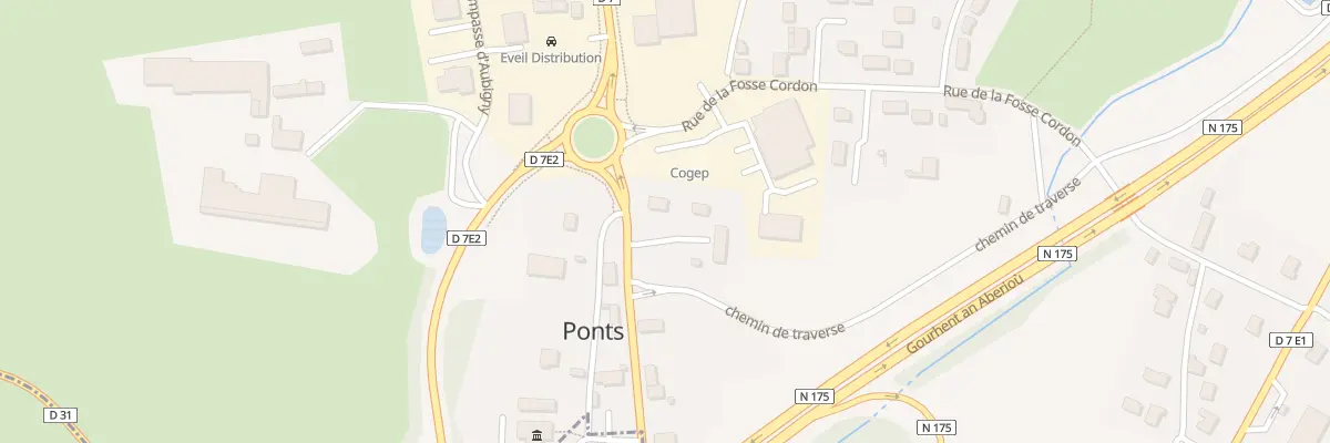 Plan du 9 La Chaussee à Ponts