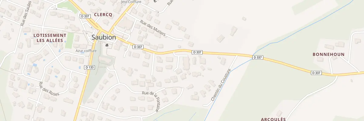 Plan du 1 Rue des Lavandières à Saubion