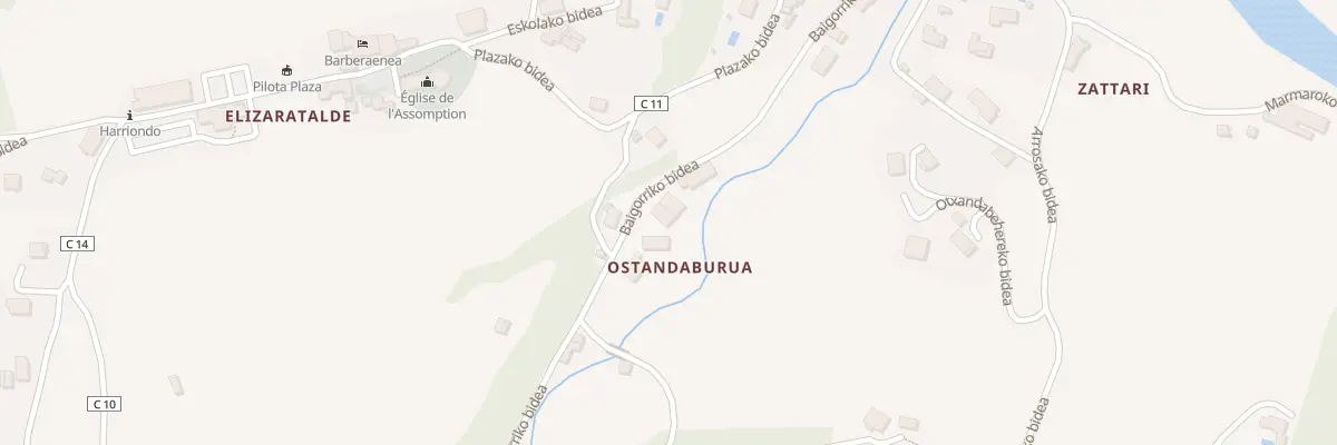Plan du 295 Baigorriko bidea à Bidarray