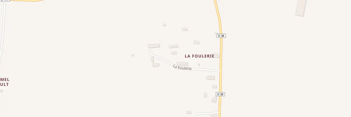 Plan du 136 La Foulerie au Mesnil-Villeman
