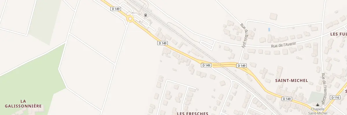 Plan du 9 Rue Amiral de la Galissonniere au Pallet
