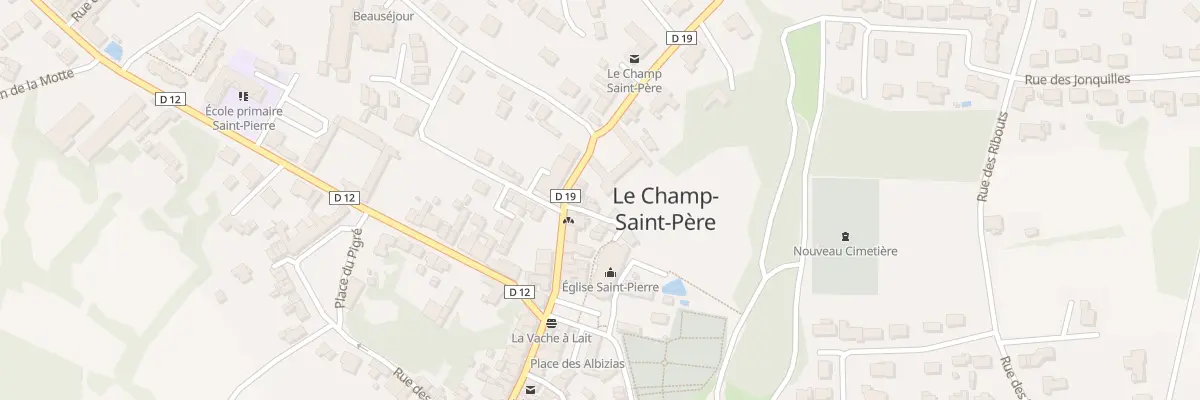 Plan du 18 Rue de l’hôtel de ville au Champ-Saint-Père