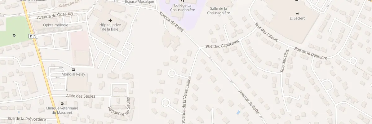 Plan du 9 Av Verte Colline - St Martin à Avranches